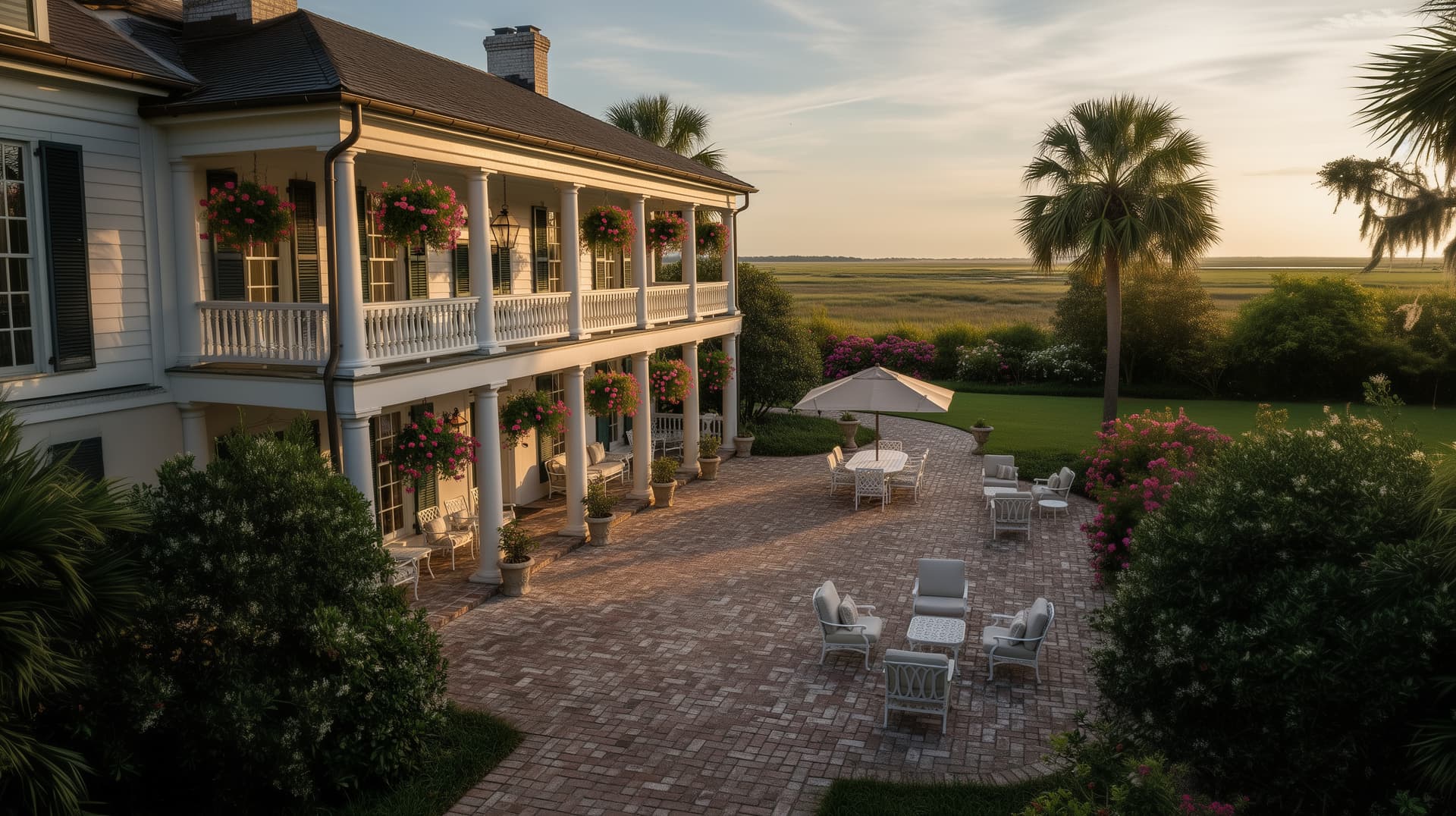Charleston red brick paver installation