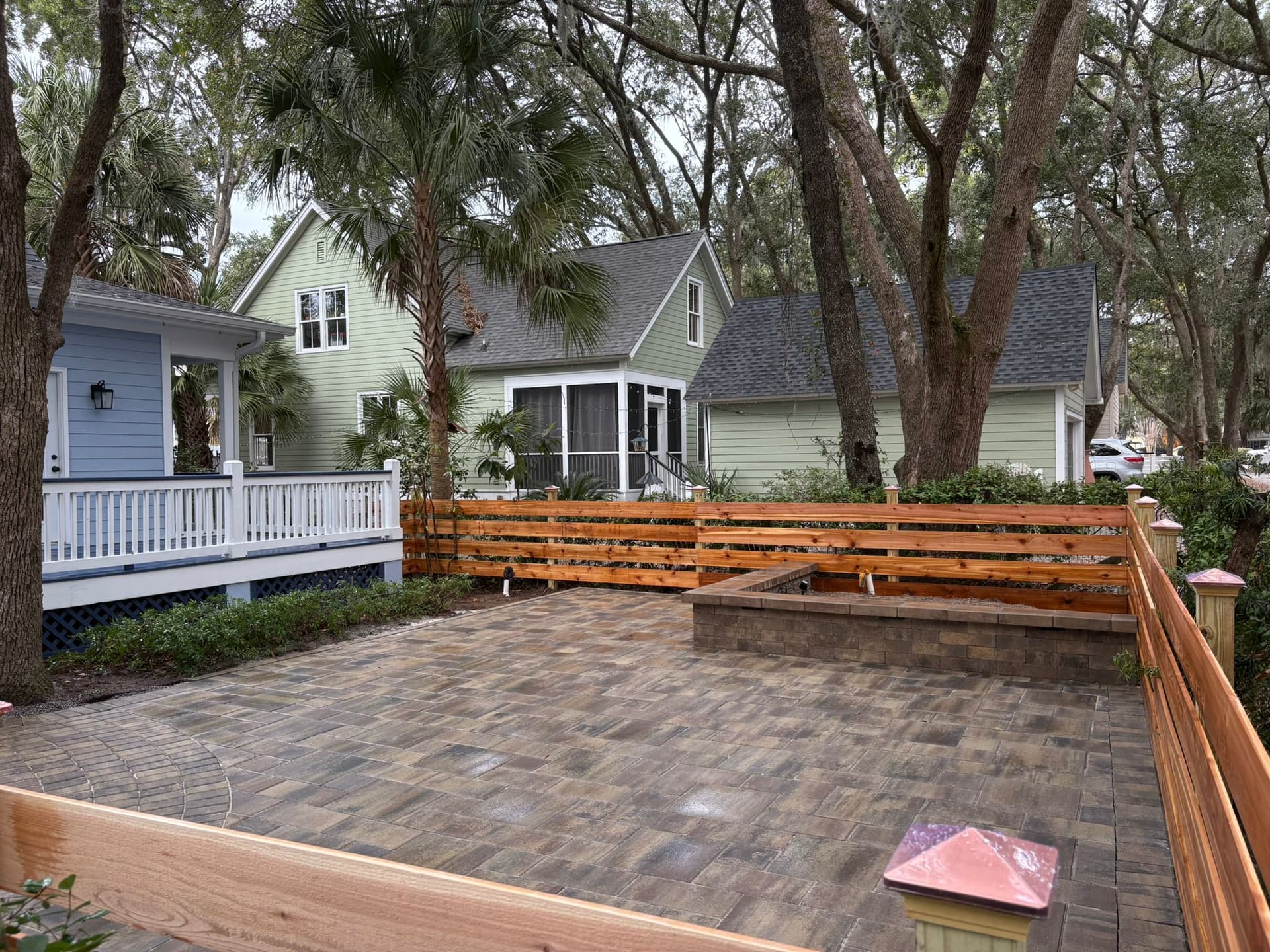 Garden retaining wall